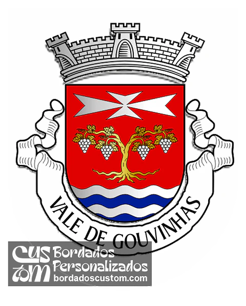 Emblema Bordado Freguesia de Vale de Gouvinhas (Mirandela, Bragança)