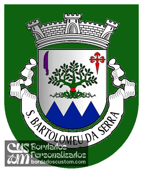 Emblema Bordado Antiga Freguesia de São Bartolomeu da Serra (Santiago do Cacém, Setúbal)