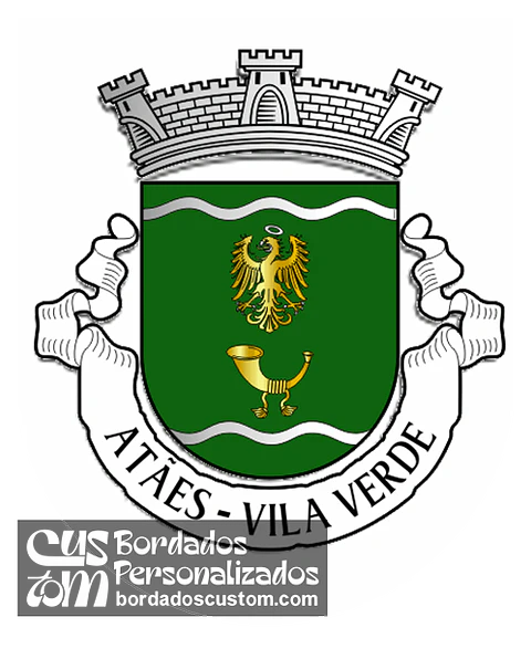 Emblema Bordado Antiga Freguesia de Atães (Vila Verde, Braga)