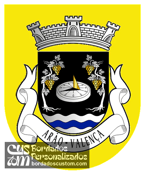 Emblema Bordado Antiga Freguesia de Arão (Valença, Viana do Castelo)