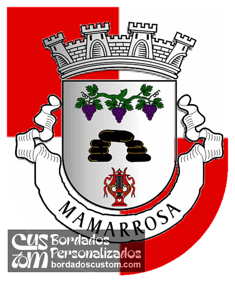 Emblema Bordado Antiga Freguesia de Mamarrosa (Oliveira do Bairro, Aveiro)