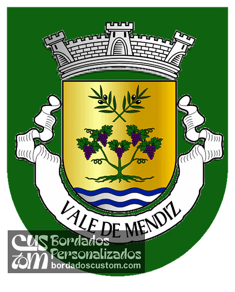 Emblema Bordado Antiga Freguesia de Vale de Mendiz (Alijó, Vila Real)