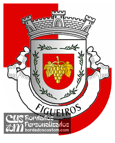 Emblema Bordado Antiga Freguesia de Figueiros (Cadaval, Lisboa)