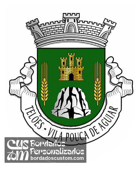 Emblema Bordado Freguesia de Telões (Vila Pouca de Aguiar, Vila Real)