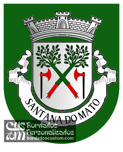 Emblema Bordado Freguesia de Santana do Mato (Coruche, Santarém)