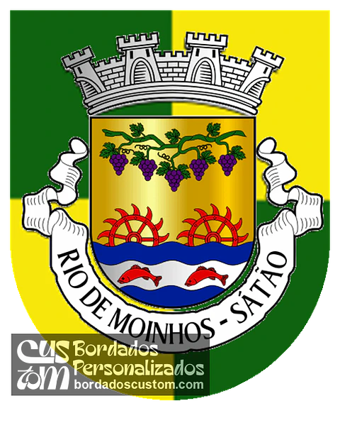 Emblema Bordado Freguesia de Rio de Moinhos (Sátão, Viseu)
