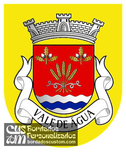Emblema Bordado Antiga Freguesia de Vale de Água (Santiago do Cacém, Setúbal)