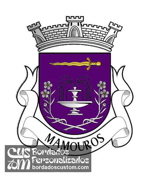 Emblema Bordado Antiga Freguesia de Mamouros (Castro Daire, Viseu)
