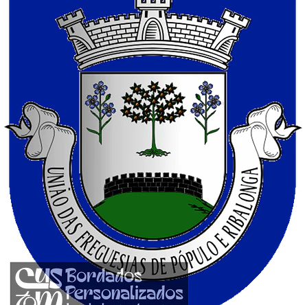 Emblema Bordado Freguesia de Pópulo e Ribalonga (Alijó, Vila Real) 1