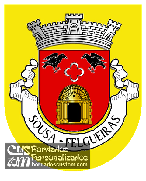 Emblema Bordado Antiga Freguesia de Sousa (Felgueiras, Porto)