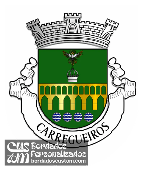 Emblema Bordado Freguesia de Carregueiros (Tomar, Santarém)