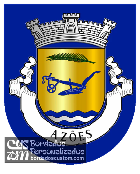 Emblema Bordado Antiga Freguesia de Azões (Vila Verde, Braga)