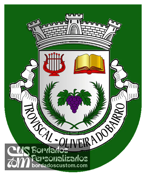 Emblema Bordado Antiga Freguesia de Troviscal (Oliveira do Bairro, Aveiro)