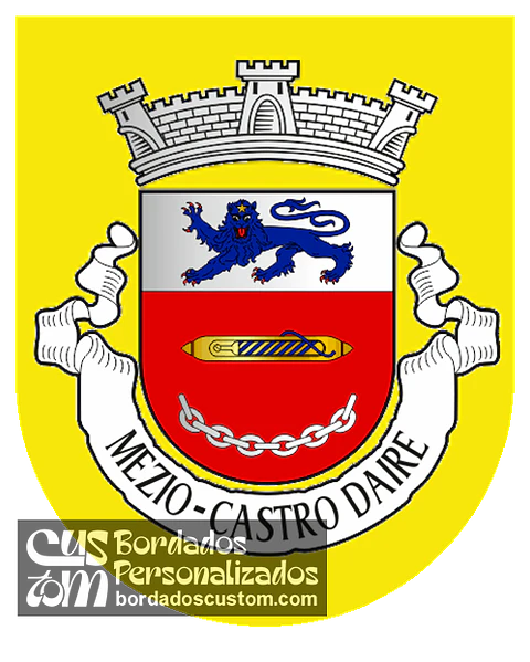 Emblema Bordado Antiga Freguesia de Mezio (Castro Daire, Viseu)