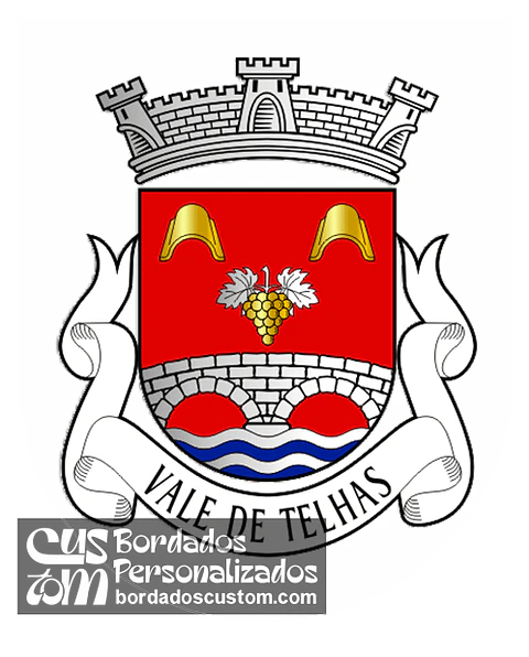 Emblema Bordado Freguesia de Vale de Telhas (Mirandela, Bragança)