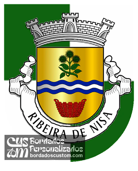 Emblema Bordado Antiga Freguesia de Ribeira de Nisa (Portalegre, Portalegre)