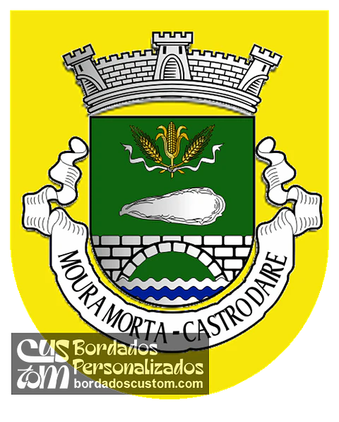 Emblema Bordado Antiga Freguesia de Moura Morta (Castro Daire, Viseu)