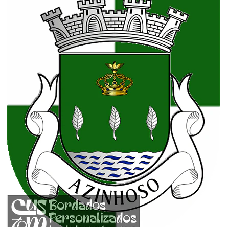 Emblema Bordado Freguesia de Azinhoso (Mogadouro, Bragança) 1