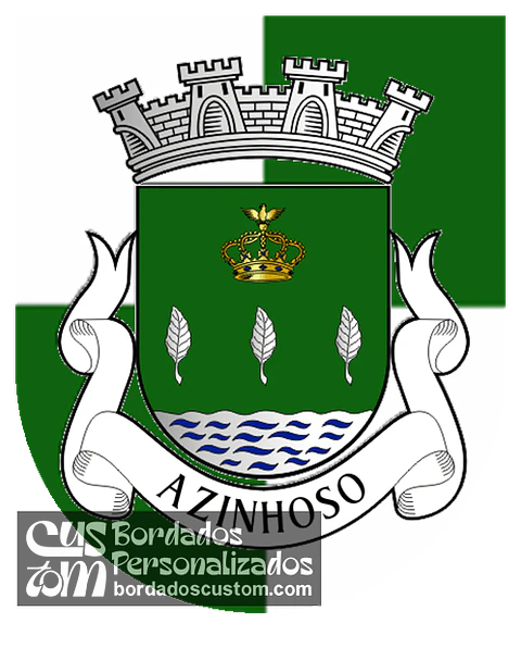 Emblema Bordado Freguesia de Azinhoso (Mogadouro, Bragança)