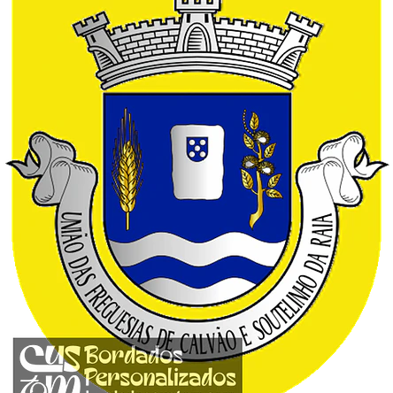 Emblema Bordado Freguesia de Calvão e Soutelinho da Raia (Chaves, Vila Real) 1