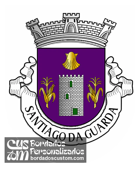 Emblema Bordado Freguesia de Santiago da Guarda (Ansião, Leiria)