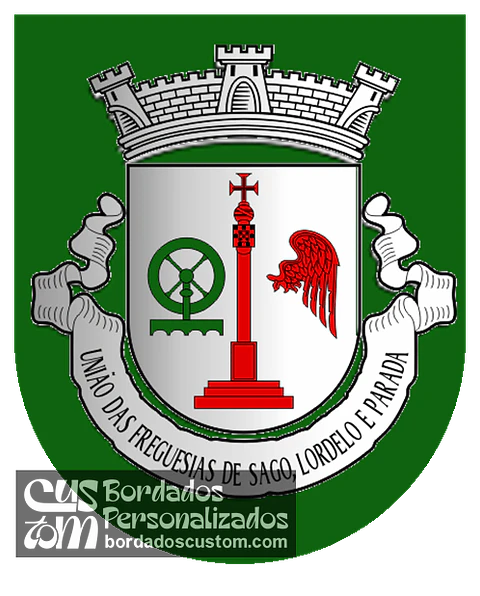 Emblema Bordado Freguesia de Sago, Lordelo e Parada (Monção, Viana do Castelo)