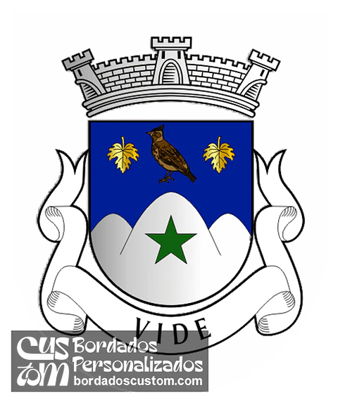 Emblema Bordado Antiga Freguesia de Vide (Seia, Guarda)