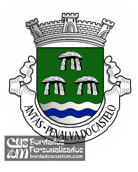 Emblema Bordado Antiga Freguesia de Antas (Penalva do Castelo, Viseu)