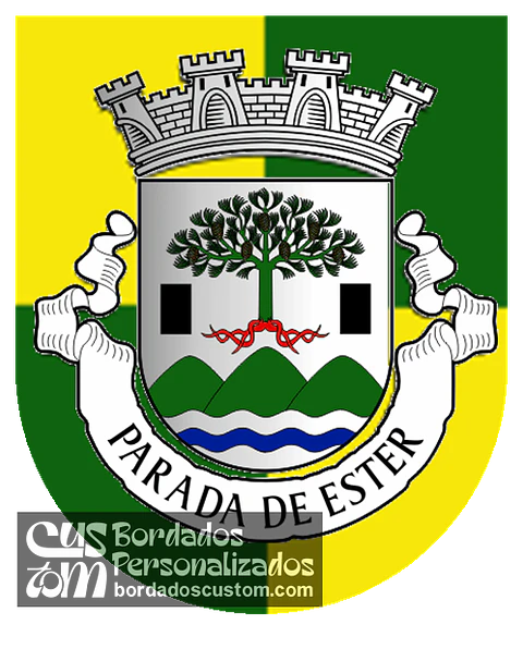 Emblema Bordado Antiga Freguesia de Parada de Ester (Castro Daire, Viseu)