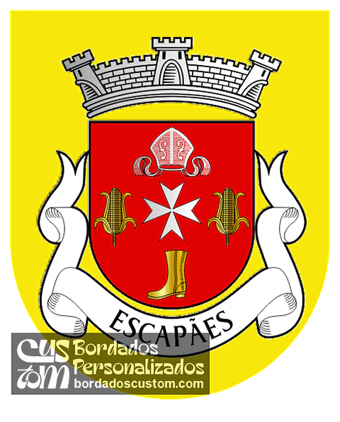 Emblema Bordado Freguesia de Escapães (Santa Maria da Feira, Aveiro)