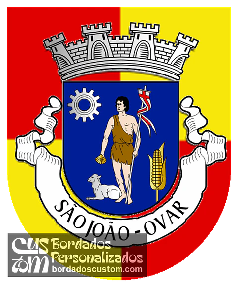 Emblema Bordado Antiga Freguesia de São João (Ovar, Aveiro)