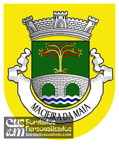 Emblema Bordado Freguesia de Macieira da Maia (Vila do Conde, Porto)