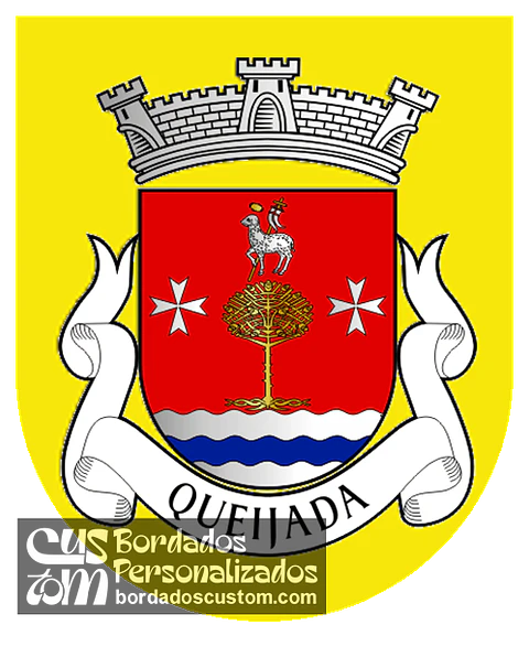 Emblema Bordado Antiga Freguesia de Queijada (Ponte de Lima, Viana do Castelo)