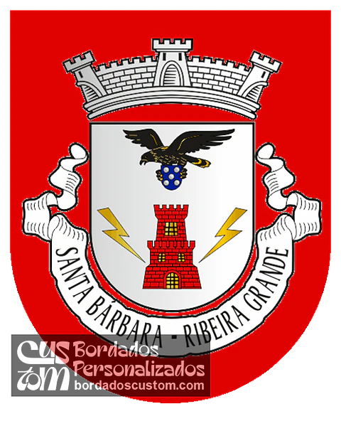 Emblema Bordado Freguesia de Santa Bárbara (Ribeira Grande, Açores)