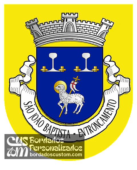 Emblema Bordado Freguesia de São João Baptista (Entroncamento, Santarém)