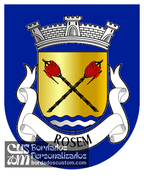 Emblema Bordado Antiga Freguesia de Rosem (Marco de Canaveses, Porto)