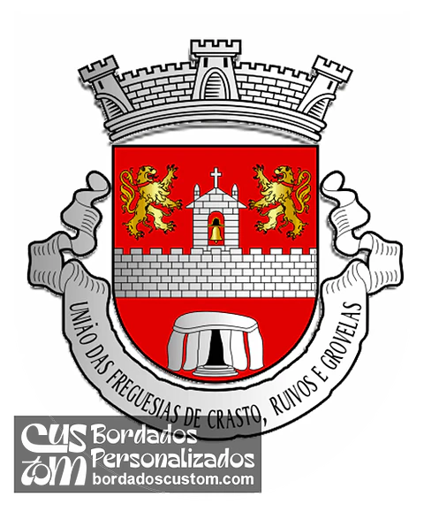 Emblema Bordado Freguesia de Crasto, Ruivos e Grovelas (Ponte da Barca, Viana do Castelo)