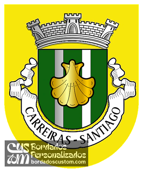 Emblema Bordado Antiga Freguesia de Carreiras (Santiago) (Vila Verde, Braga)