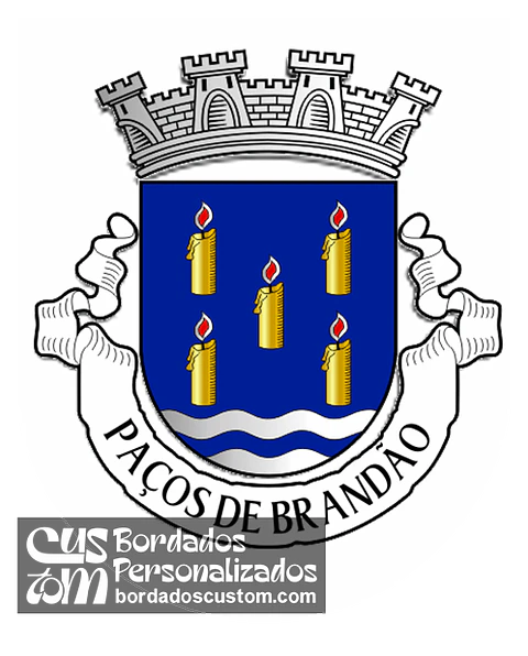 Emblema Bordado Freguesia de Paços de Brandão (Santa Maria da Feira, Aveiro)