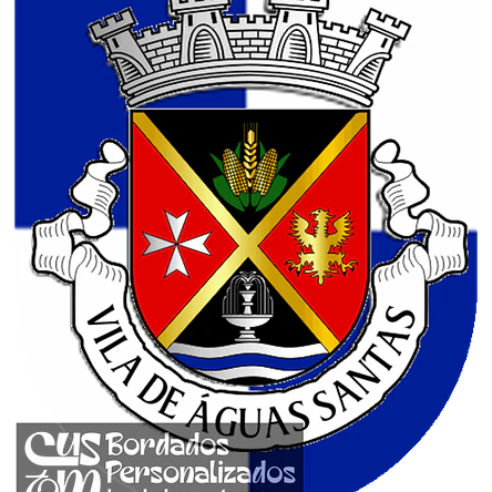 Emblema Bordado Freguesia de Águas Santas (Maia, Porto) 1