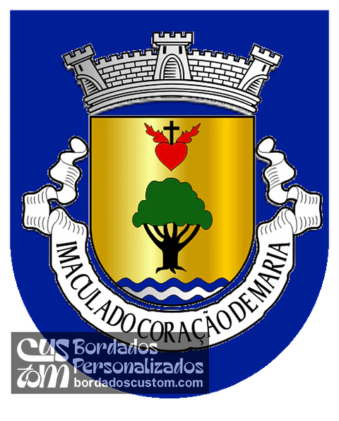 Emblema Bordado Freguesia de Imaculado Coração de Maria (Funchal, Madeira)