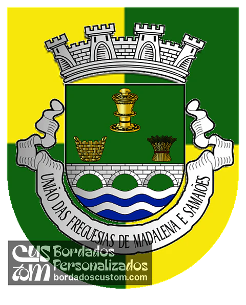 Emblema Bordado Freguesia de Madalena e Samaiões (Chaves, Vila Real)