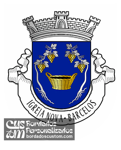 Emblema Bordado Antiga Freguesia de Igreja Nova (Barcelos, Braga)