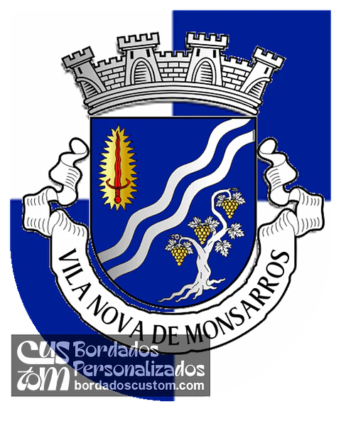 Emblema Bordado Freguesia de Vila Nova de Monsarros (Anadia, Aveiro)