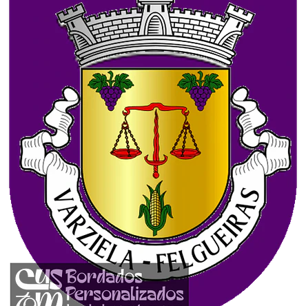 Emblema Bordado Antiga Freguesia de Varziela (Felgueiras, Porto) 1