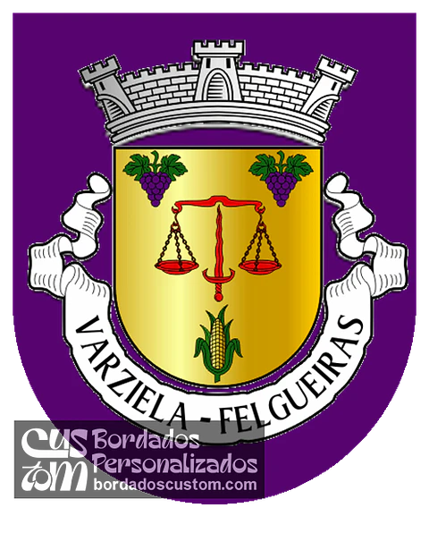 Emblema Bordado Antiga Freguesia de Varziela (Felgueiras, Porto)