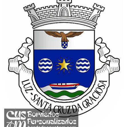 Emblema Bordado Freguesia de Luz (Santa Cruz da Graciosa, Açores) 1