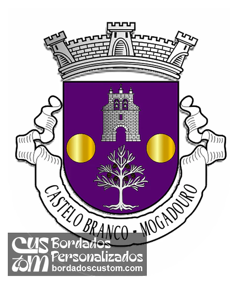 Emblema Bordado Freguesia de Castelo Branco (Mogadouro, Bragança)