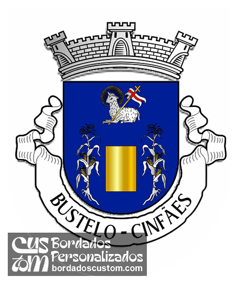 Emblema Bordado Antiga Freguesia de Bustelo (Cinfães, Viseu)