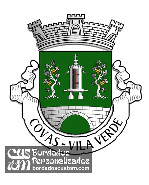 Emblema Bordado Antiga Freguesia de Covas (Vila Verde, Braga)